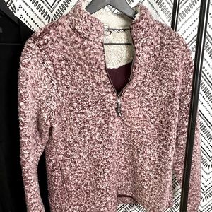 Walmart Time and Tru heavy teddy pullover